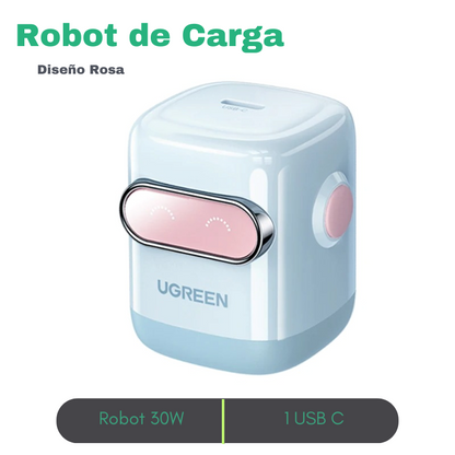 Cargador UGREEN 65W Carga Rápida 3 puertos