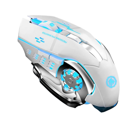 Mouse Gamer Inalámbrico Aieach Lazer Ergonómico y Silencioso