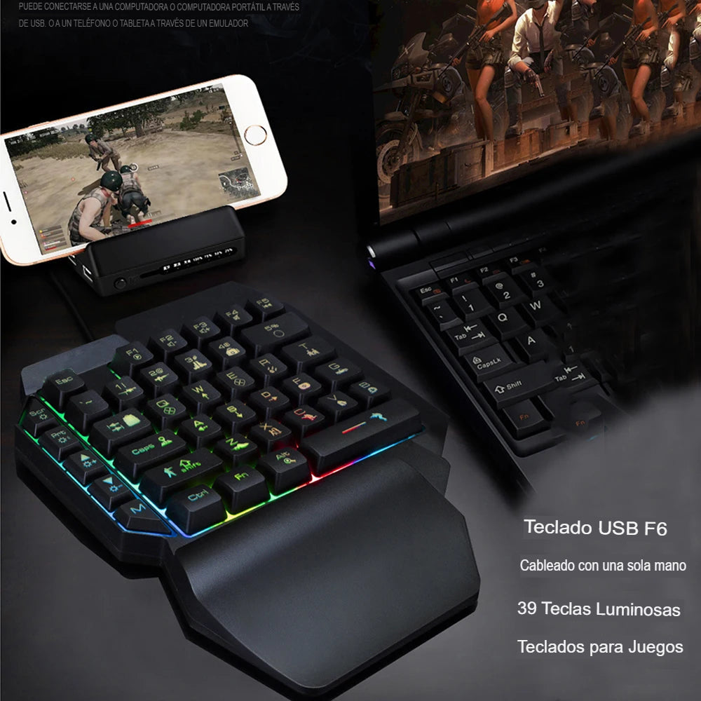 Teclado Gaming compacto F6