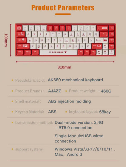 Teclado Mecánico AJAZZ AK680