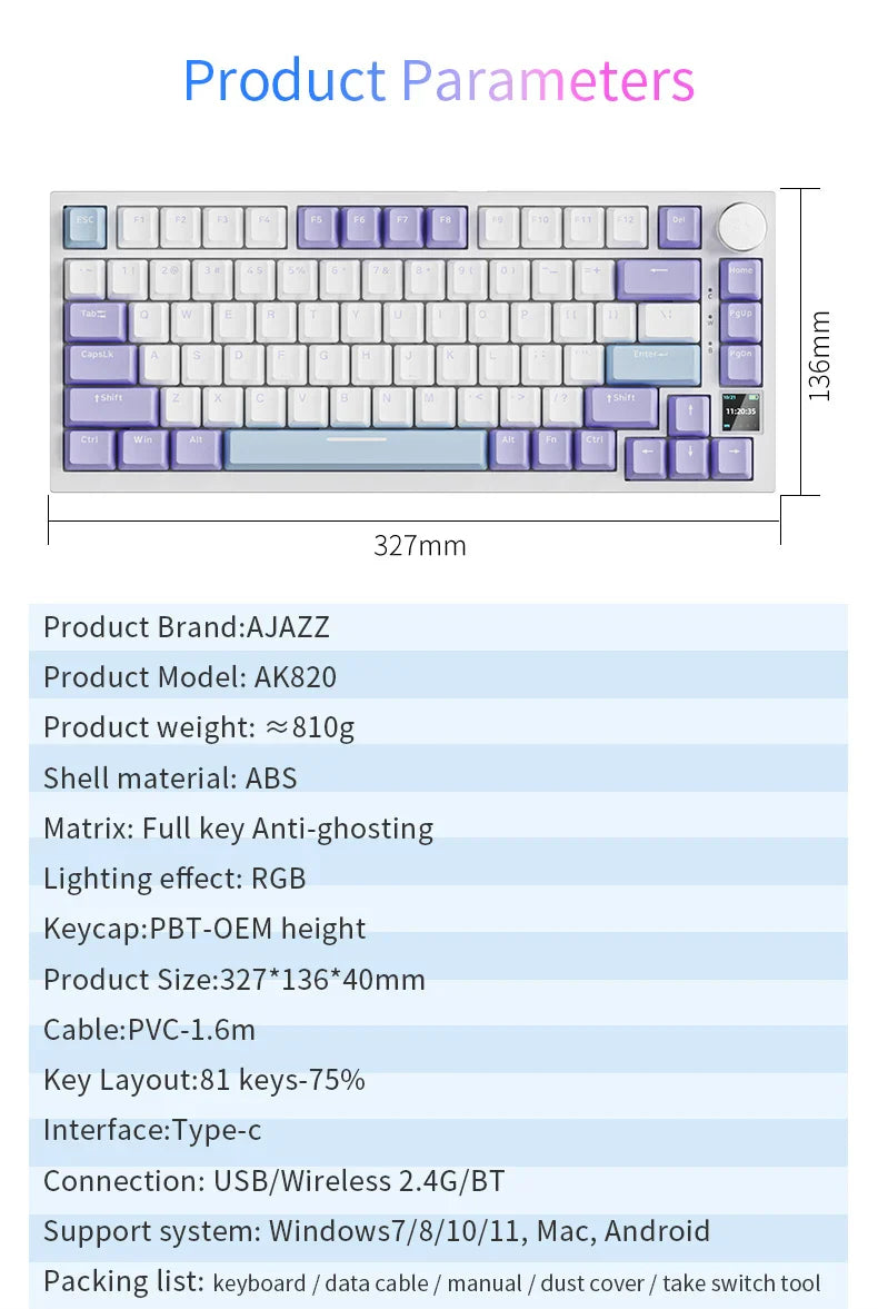 Teclado Mecánico AJAZZ AK820