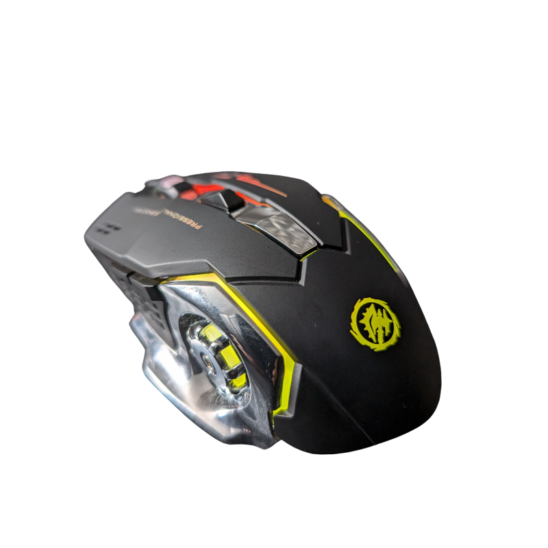 Mouse Gamer Inalámbrico Aieach Lazer Ergonómico y Silencioso